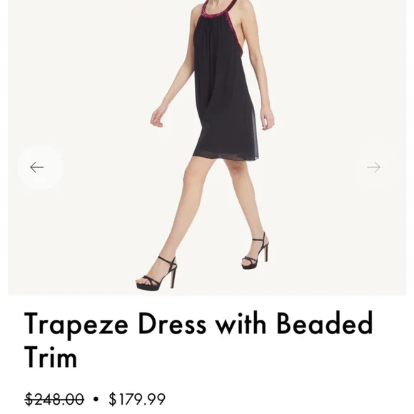 Jewel Badgley Mischka Black Mini Dress Size 4. $248 MSRP - Picture 5 of 11